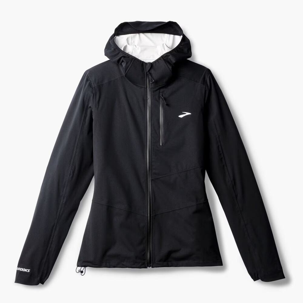 Brooks High Point 2 Waterproof Running Jacket Black Women’s Lightweight - Medium